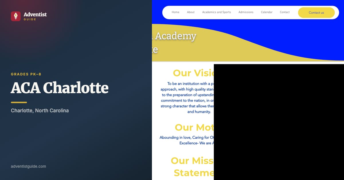 The ACA Charlotte website