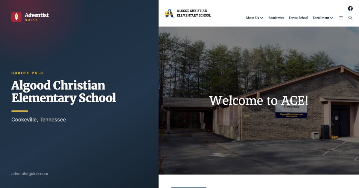 The Algood Christian Elementary School website