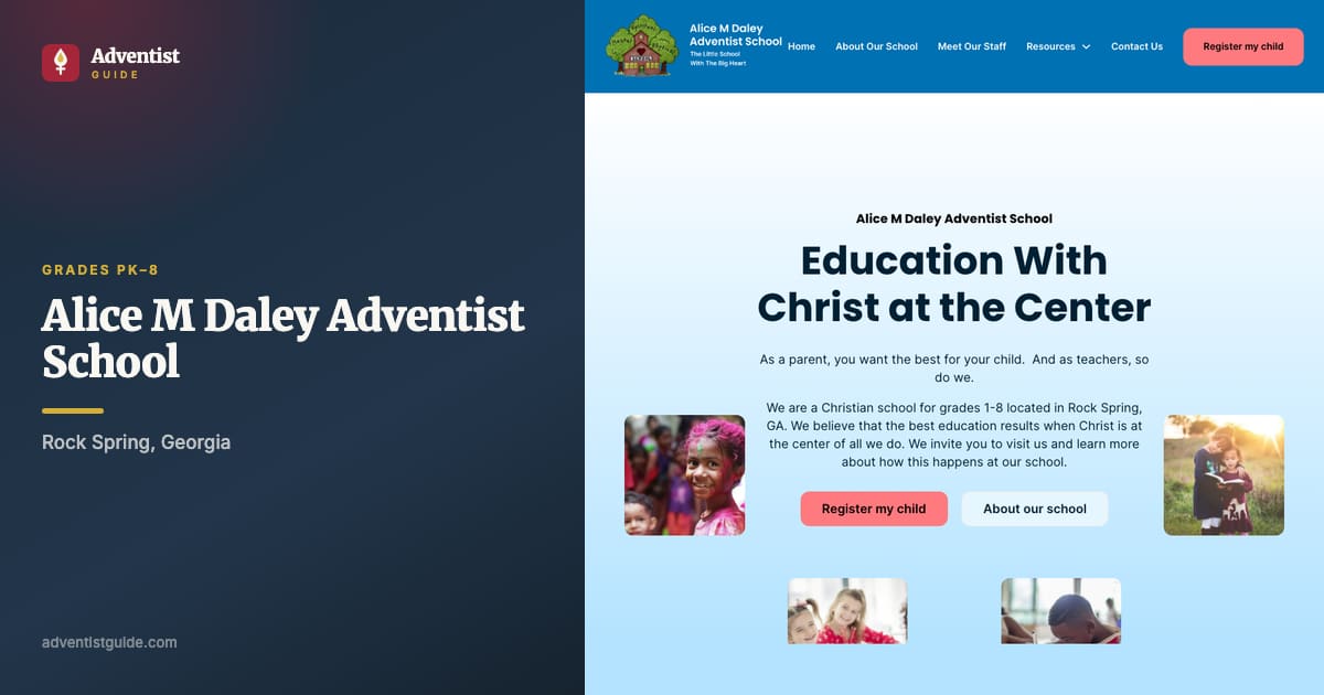 The Alice M Daley Adventist School website
