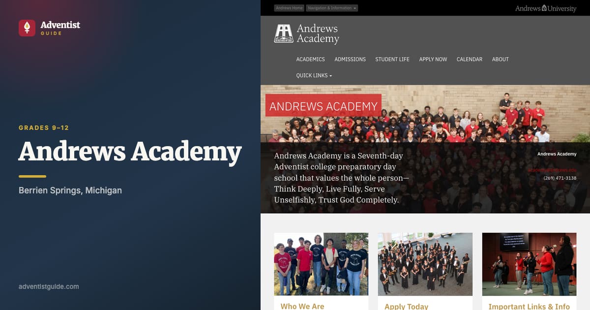 The Andrews Academy website