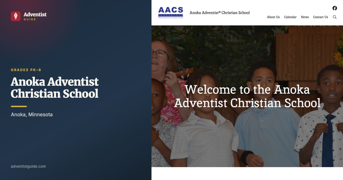 The Anoka Adventist Christian School website