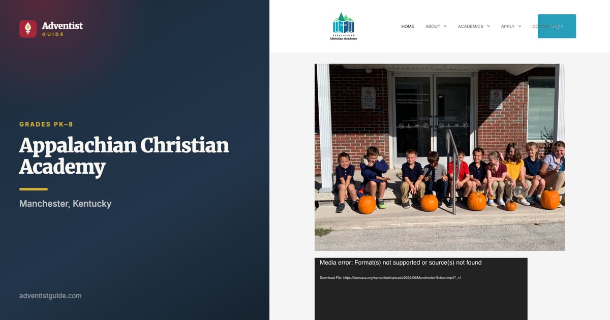 The Appalachian Christian Academy website