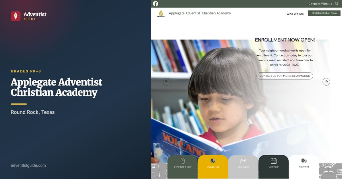The Applegate Adventist Christian Academy website
