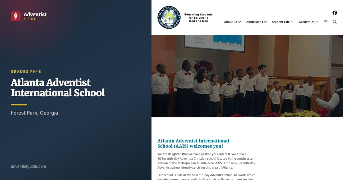 The Atlanta Adventist International School website