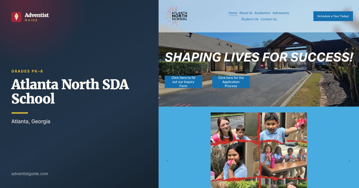 The Atlanta North SDA School website