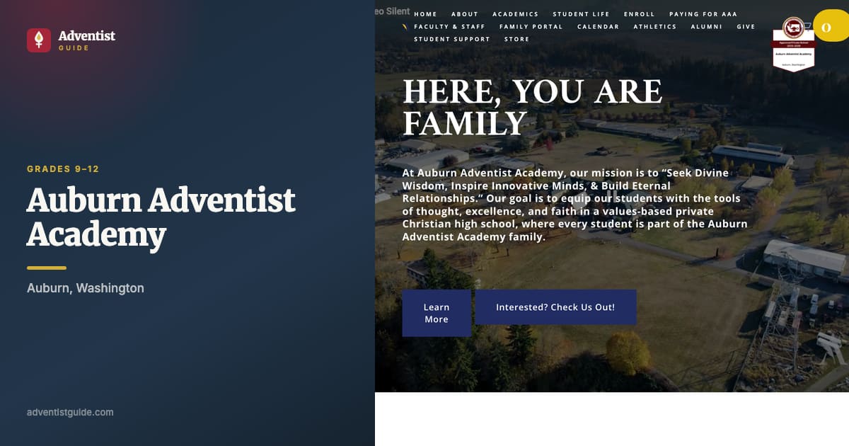 The Auburn Adventist Academy website