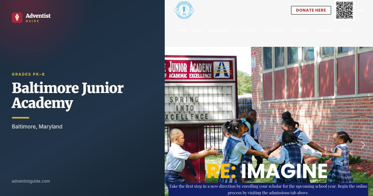 The Baltimore Junior Academy website