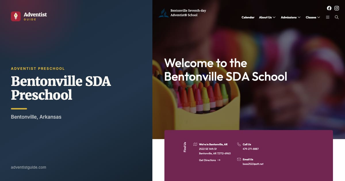 The Bentonville SDA Preschool website