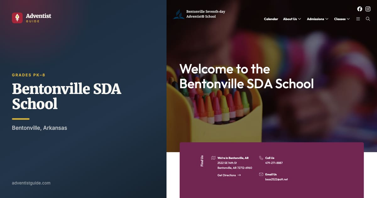 The Bentonville SDA School website