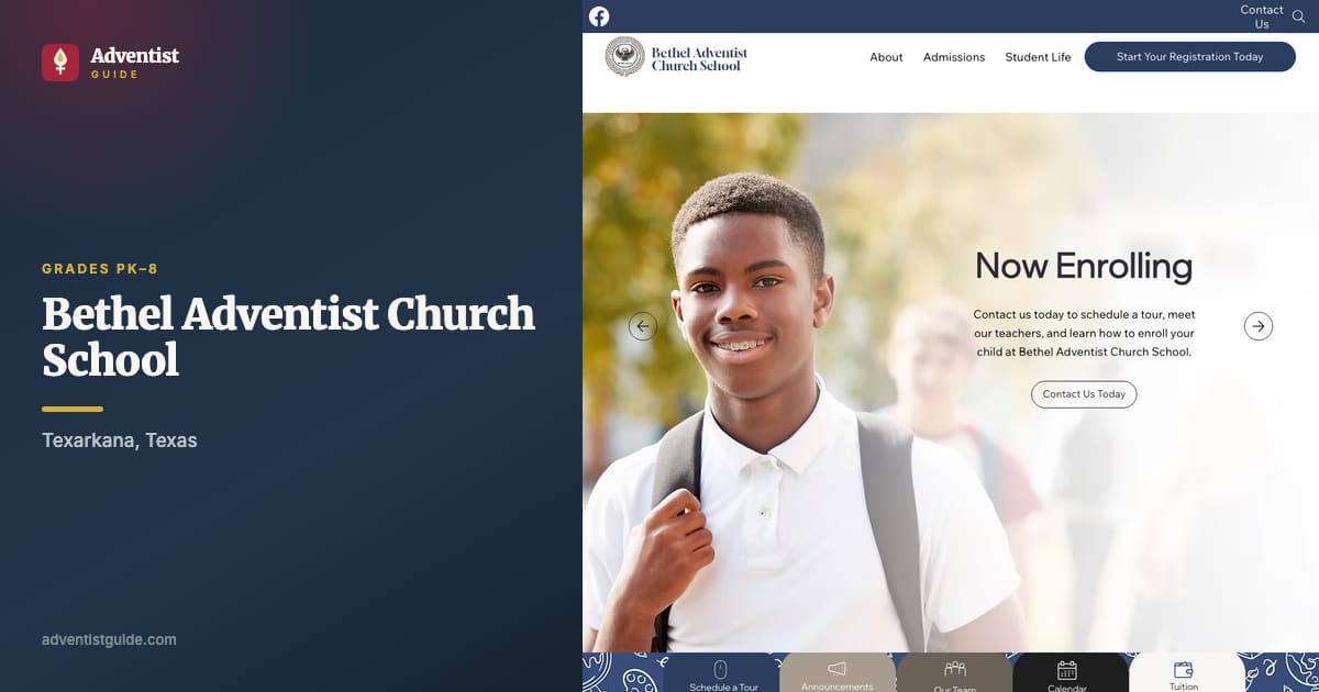 The Bethel Adventist Church School website
