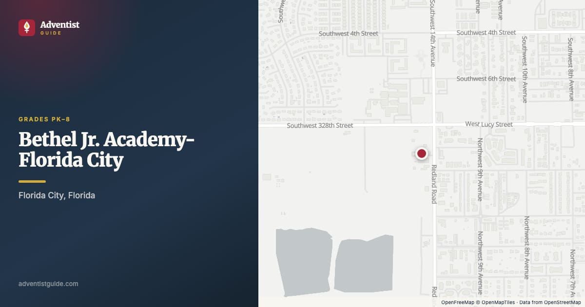 Map showing Bethel Jr. Academy-Florida City in Florida City, Florida