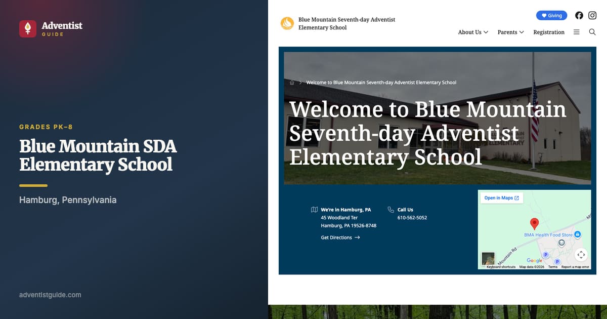 The Blue Mountain SDA Elementary School website