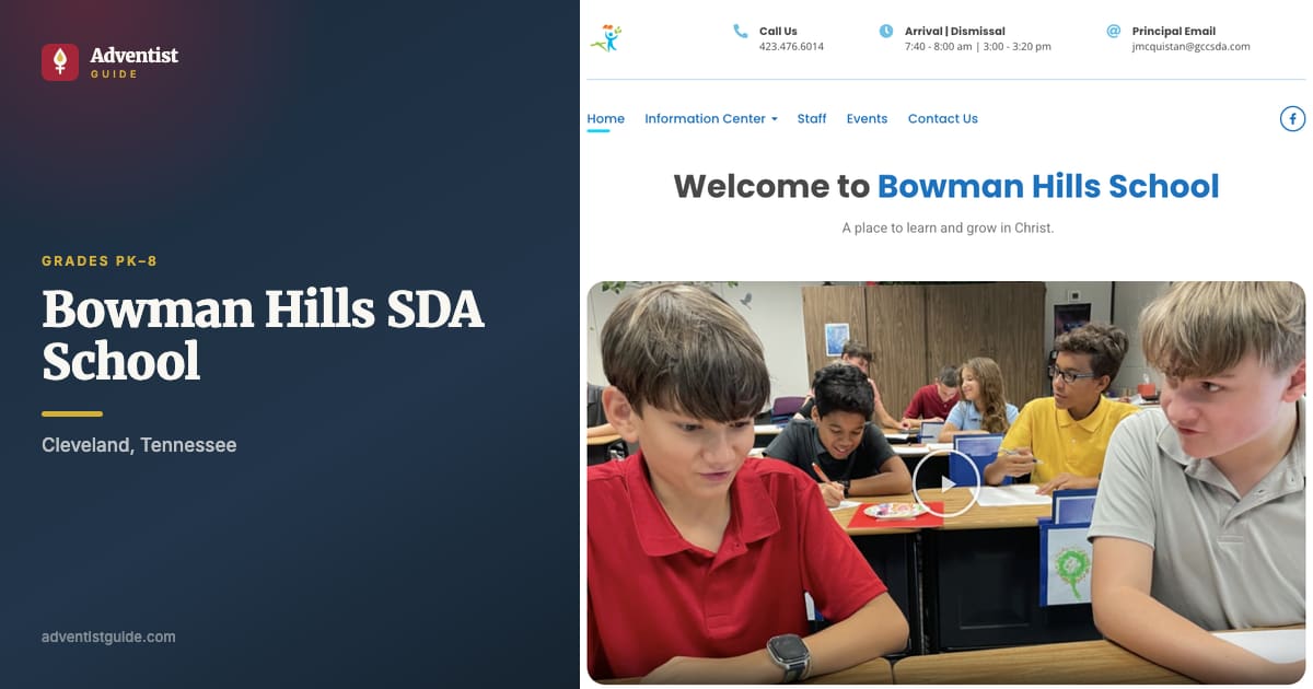 The Bowman Hills SDA School website