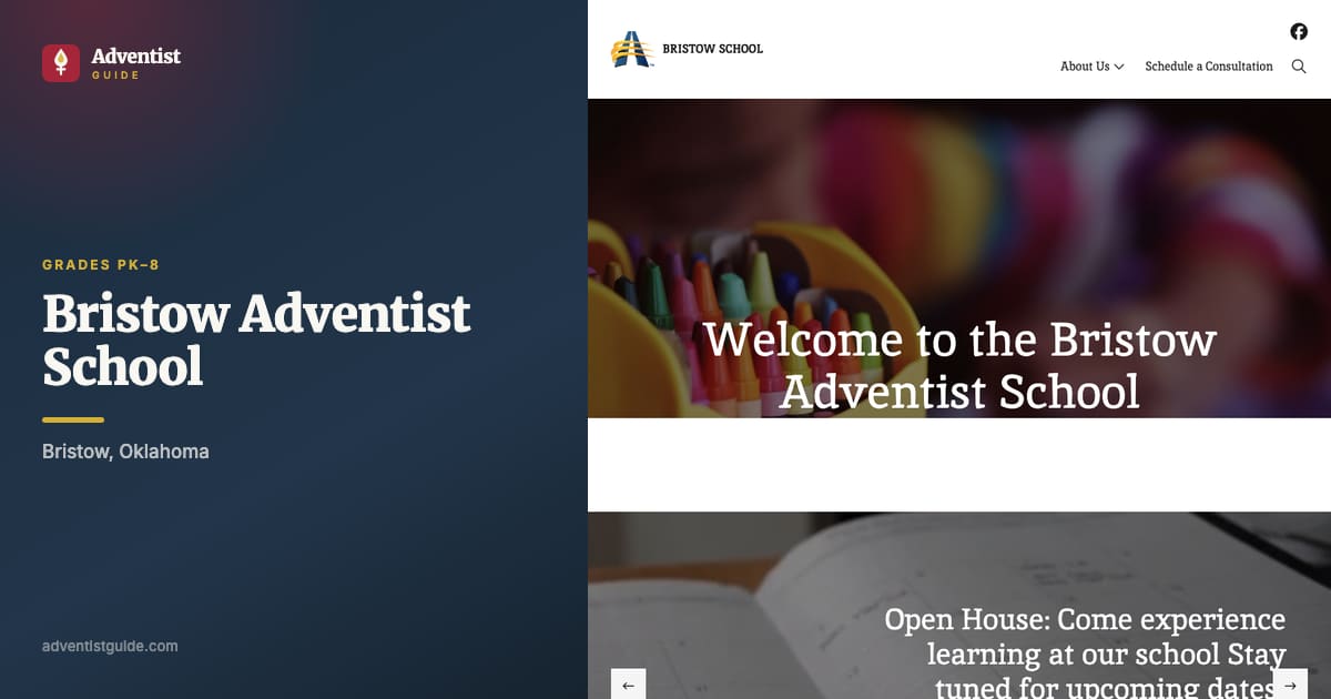 The Bristow Adventist School website
