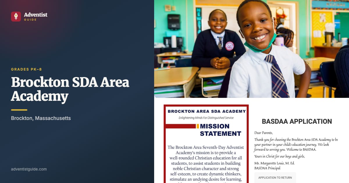 The Brockton SDA Area Academy website
