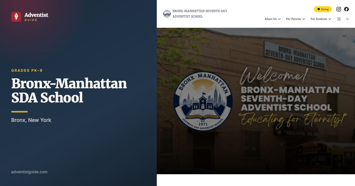 The Bronx-Manhattan SDA School website