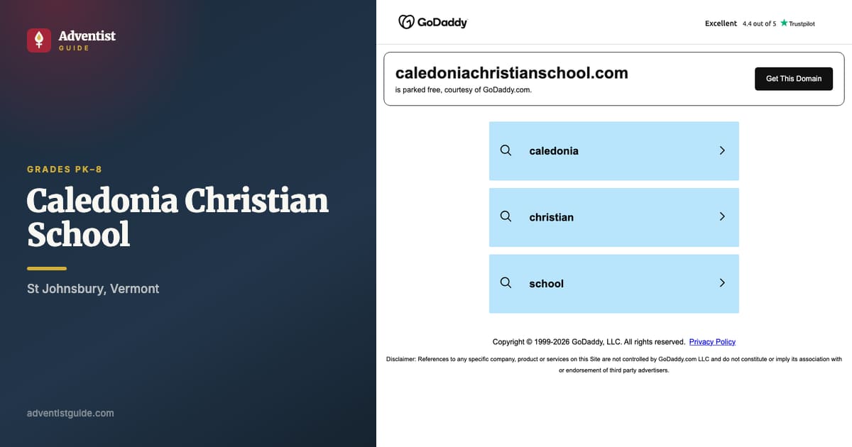 The Caledonia Christian School website