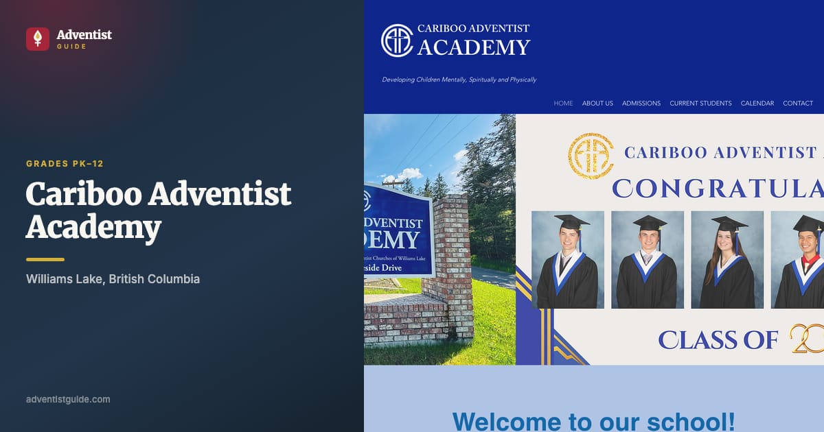 The Cariboo Adventist Academy website
