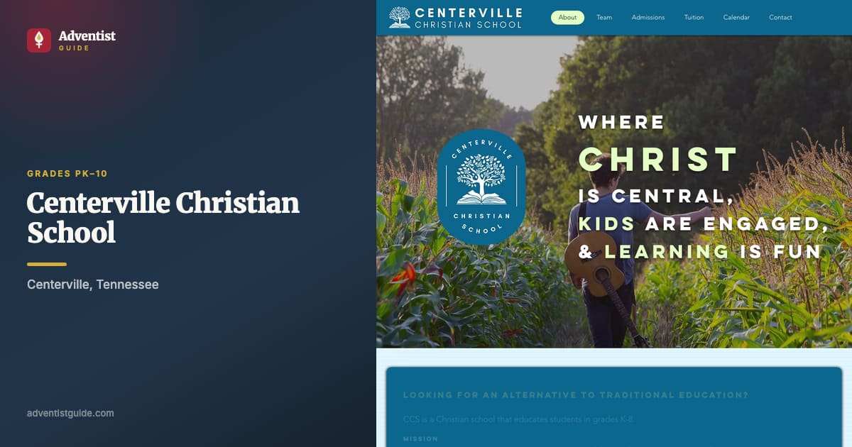 The Centerville Christian School website