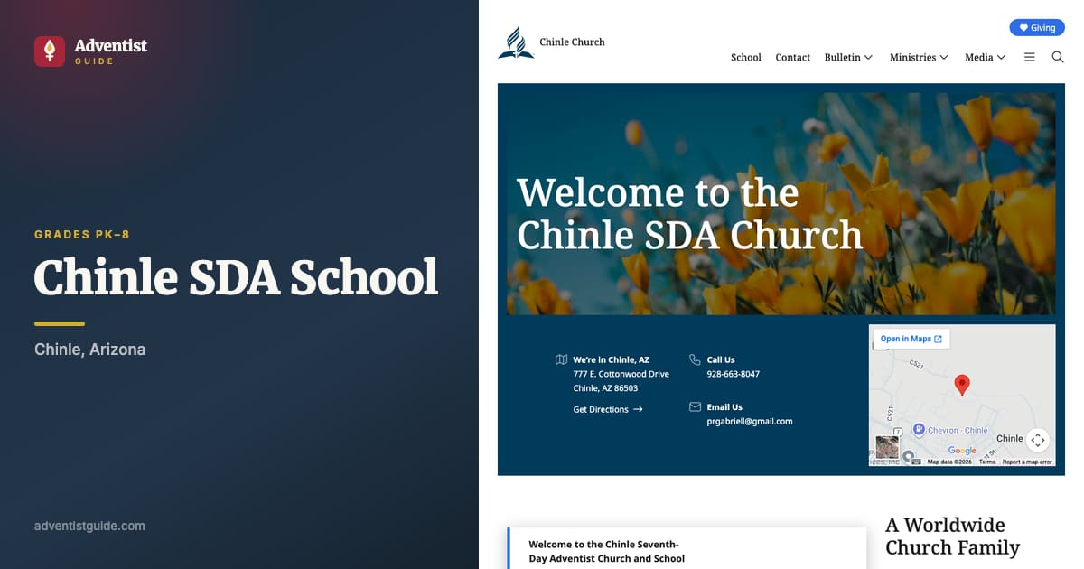 The Chinle SDA School website