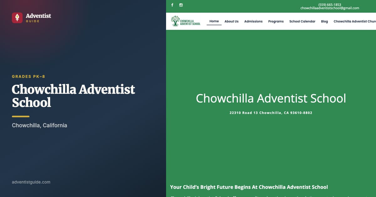 The Chowchilla Adventist School website