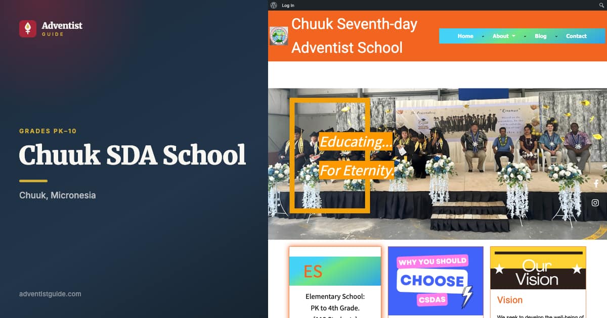The Chuuk SDA School website