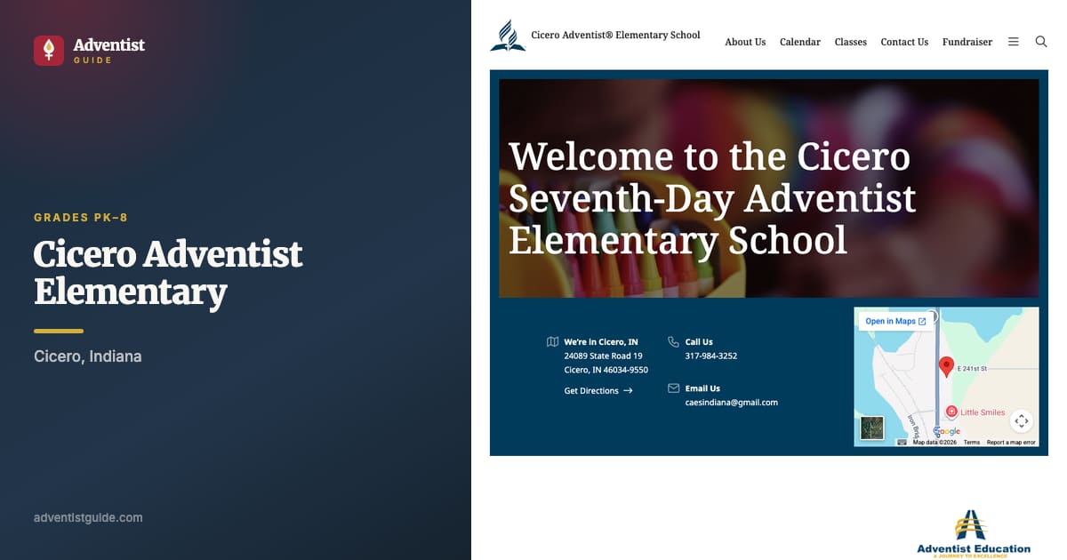 The Cicero Adventist Elementary website