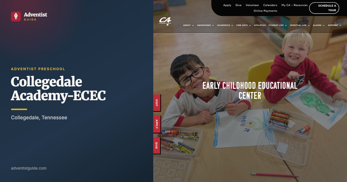 The Collegedale Academy-ECEC website