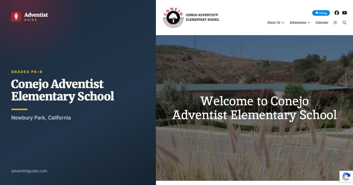 The Conejo Adventist Elementary School website