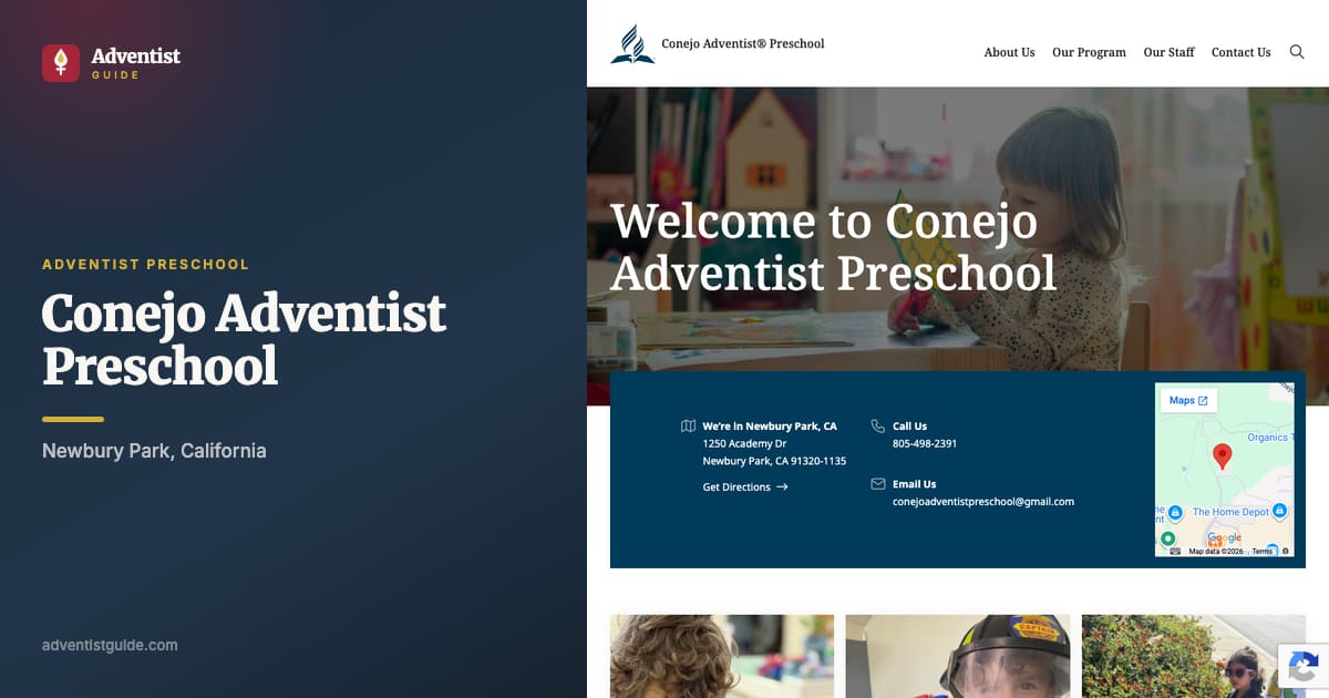 The Conejo Adventist Preschool website