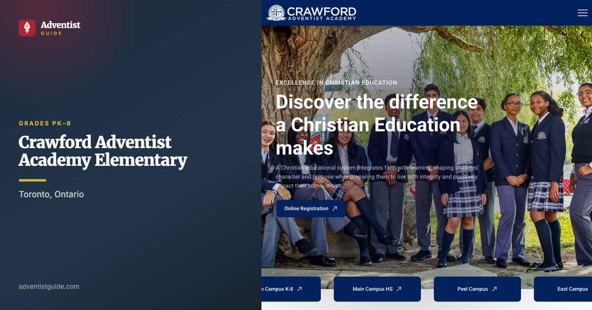 The Crawford Adventist Academy Elementary website