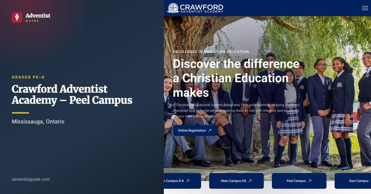 The Crawford Adventist Academy – Peel Campus website