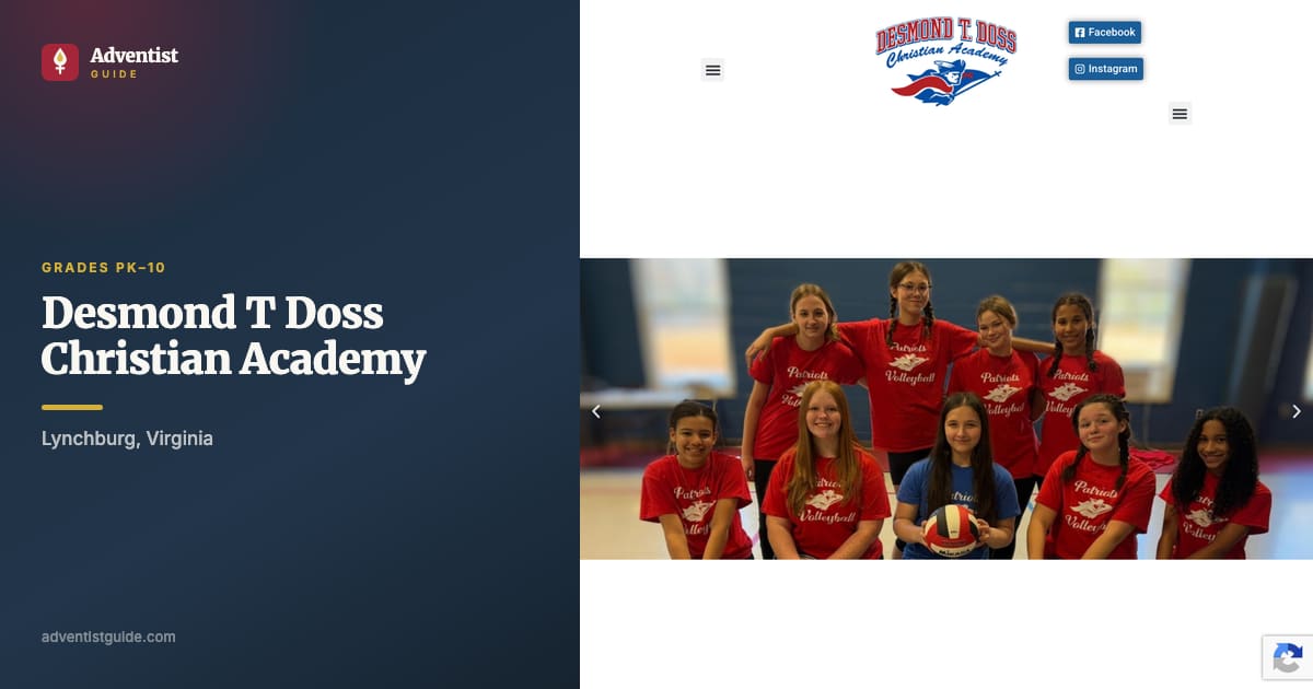 The Desmond T Doss Christian Academy website