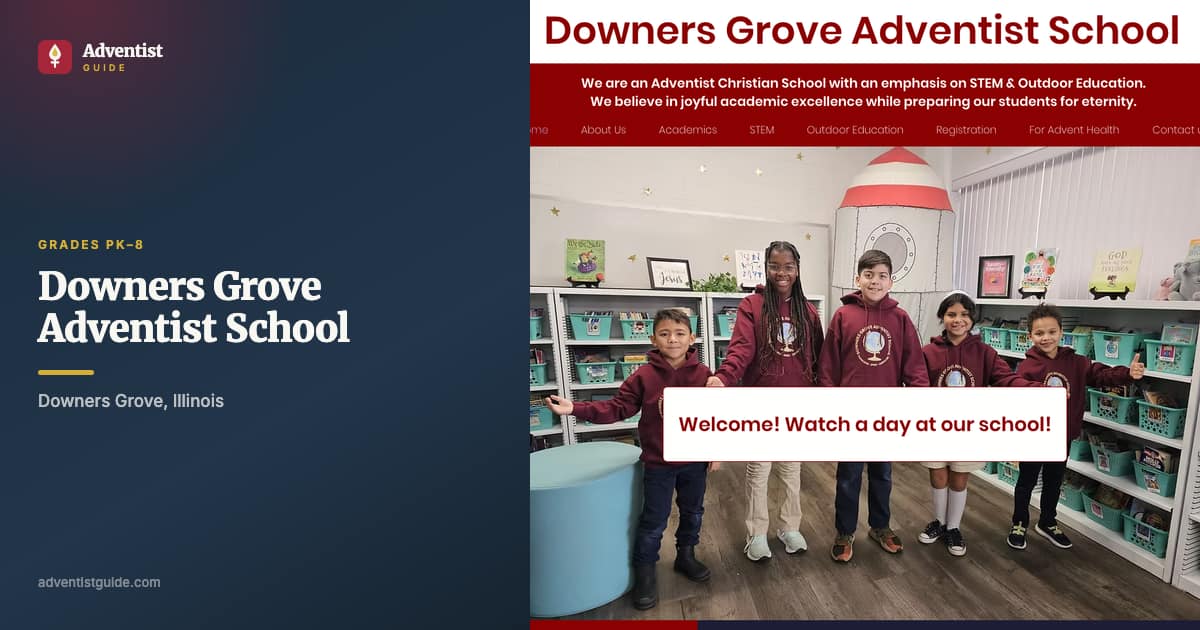 The Downers Grove Adventist School website