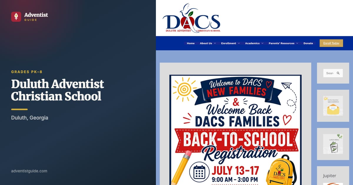 The Duluth Adventist Christian School website