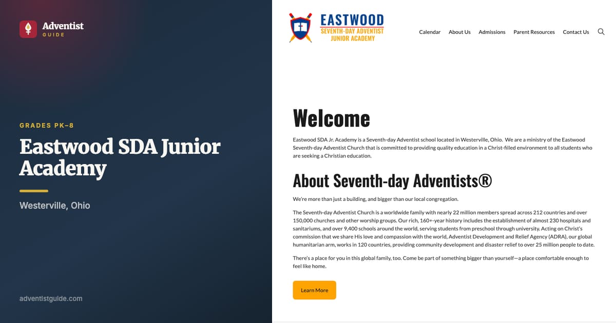 The Eastwood  SDA Junior Academy website