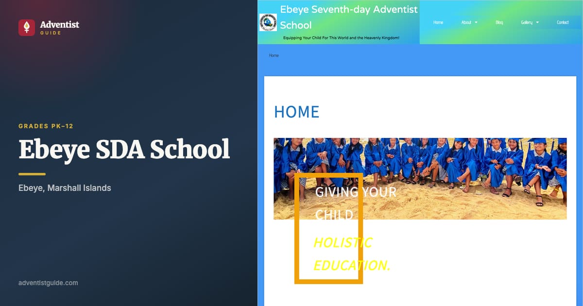 The Ebeye SDA School website