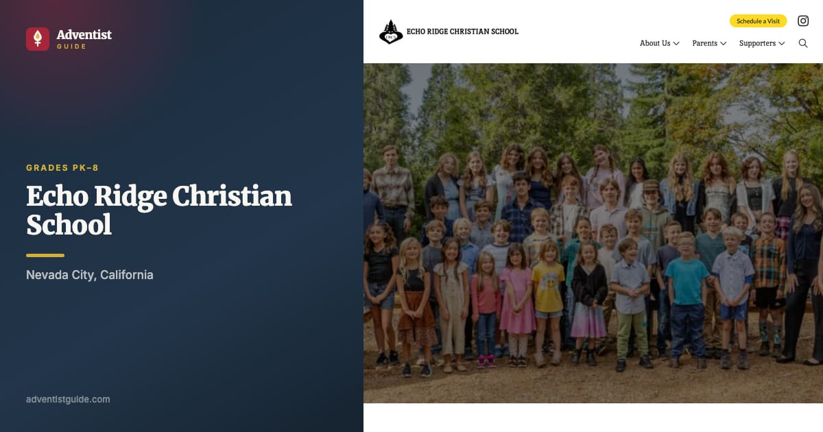The Echo Ridge Christian School website