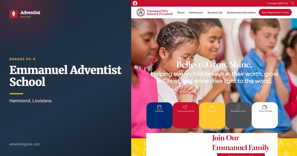 The Emmanuel Adventist School website