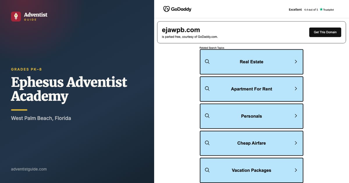 The Ephesus Adventist Academy website