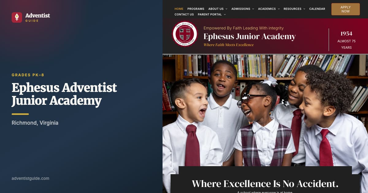 The Ephesus Adventist Junior Academy website