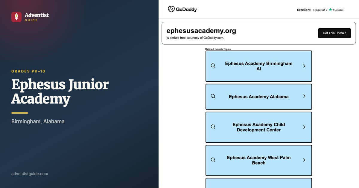The Ephesus Junior Academy website
