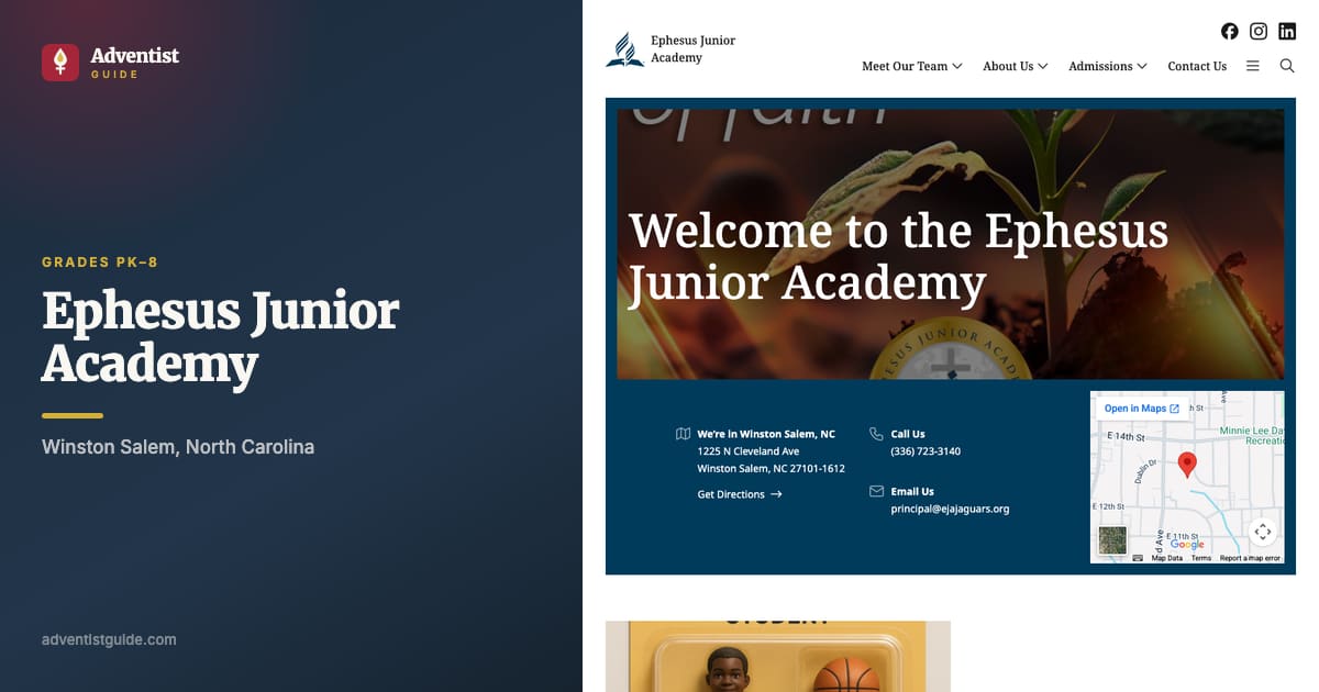 The Ephesus Junior Academy website