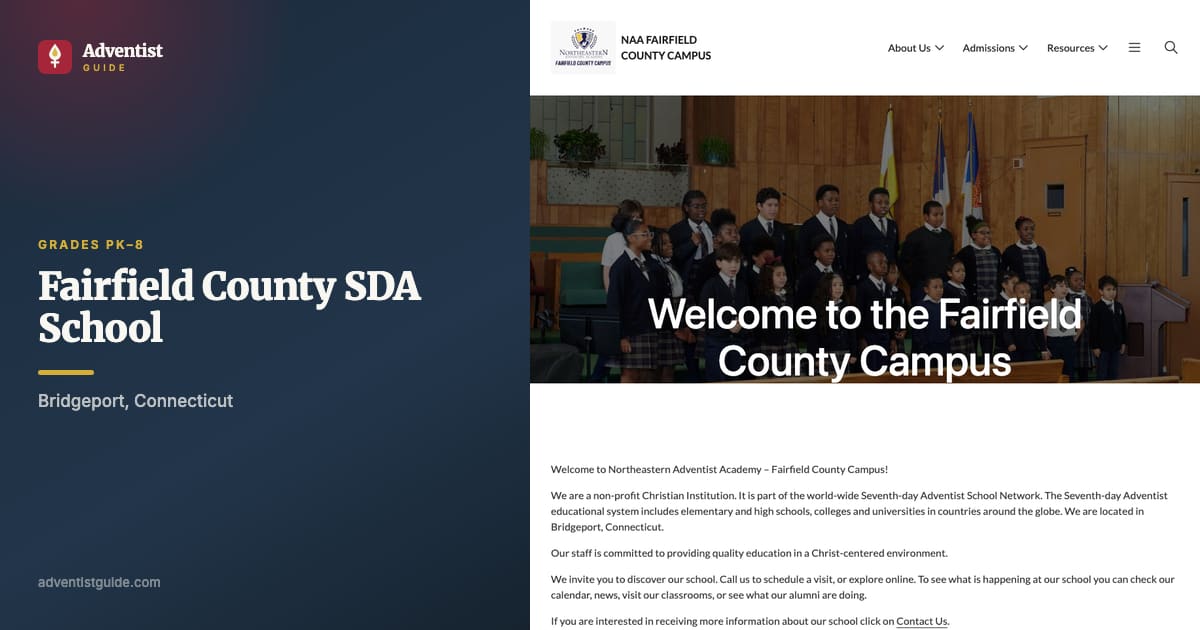 The Fairfield County SDA School website