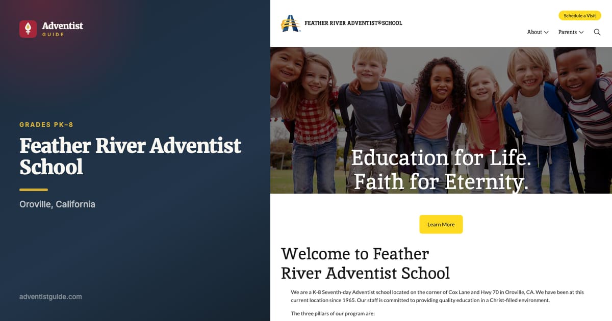 The Feather River Adventist School website