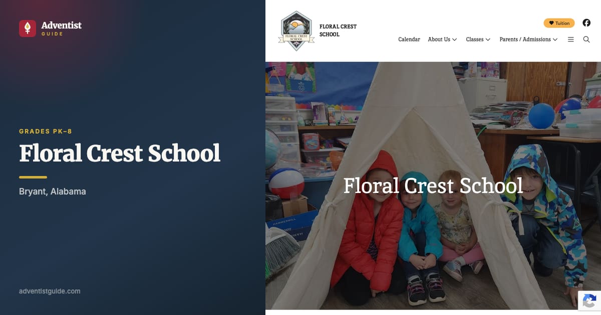 The Floral Crest School website