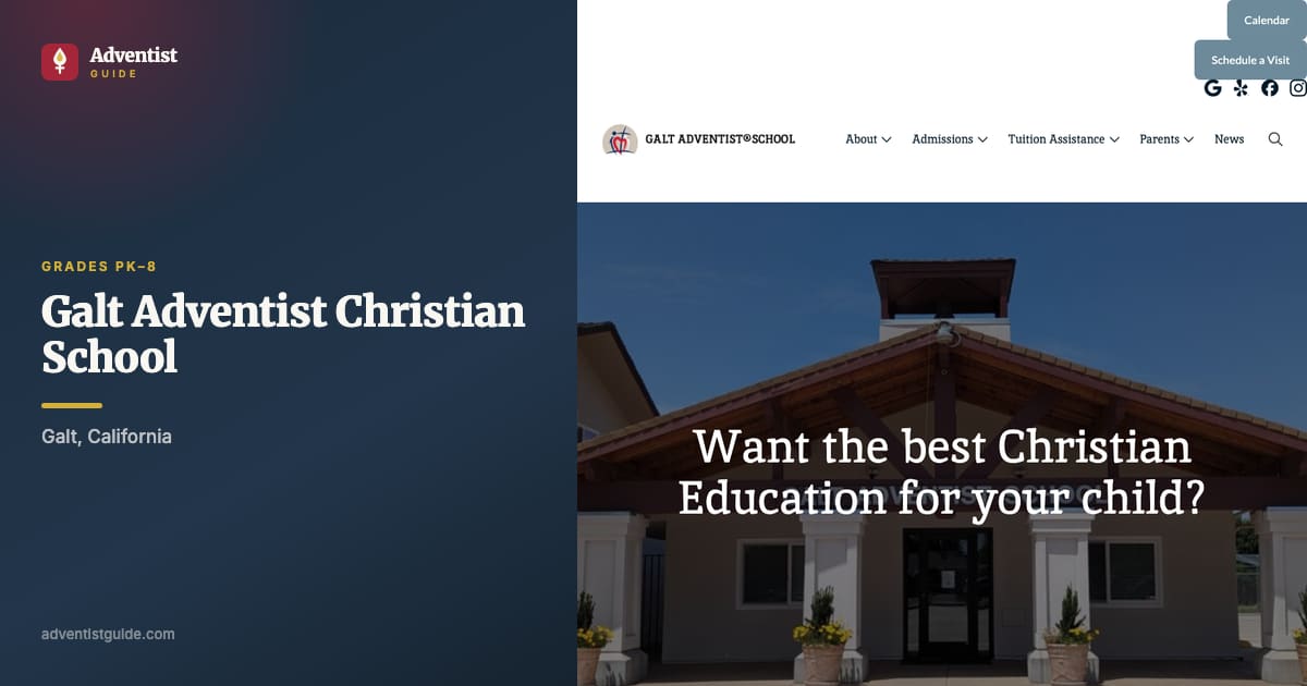 The Galt Adventist Christian School website