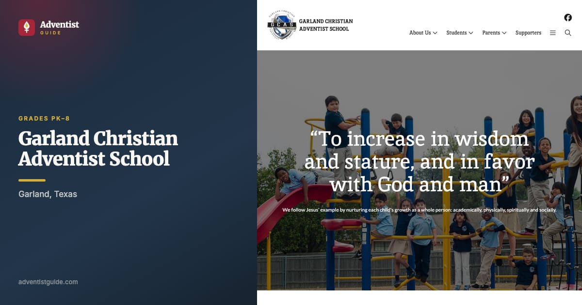 The Garland Christian Adventist School website