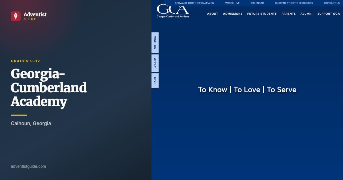 The Georgia-Cumberland Academy website