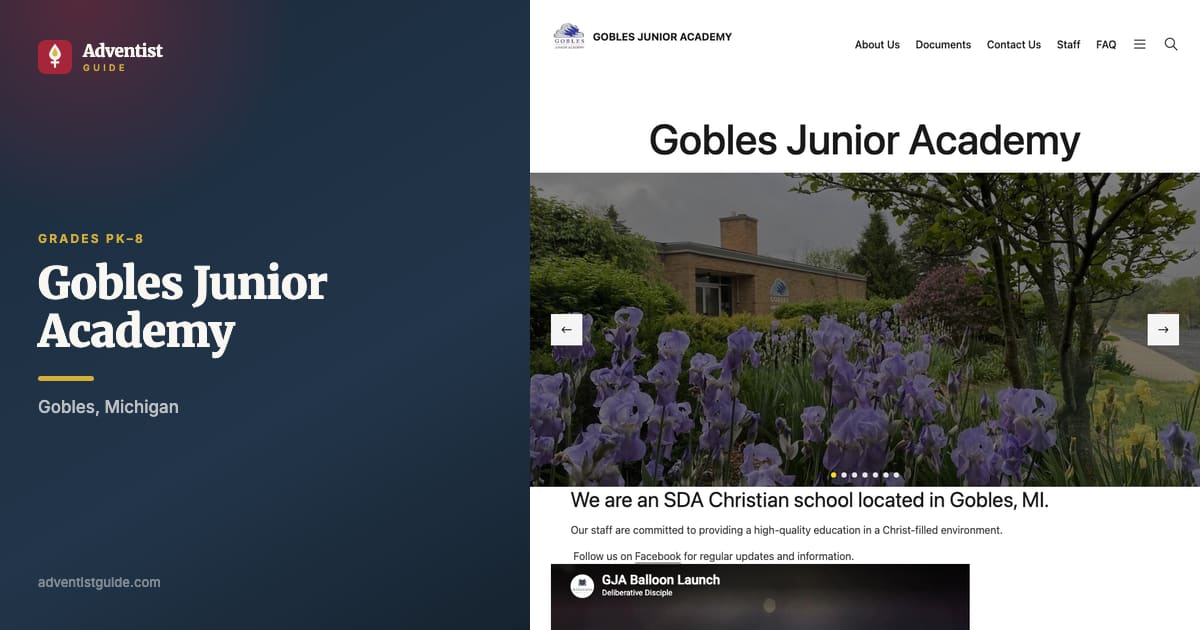 The Gobles Junior Academy website